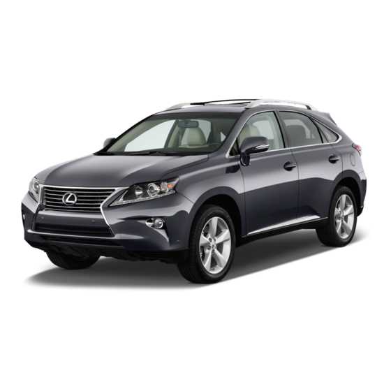 2014 lexus rx 350 owners manual