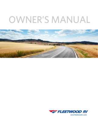 montana rv owners manual