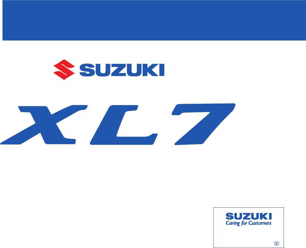 2008 suzuki xl7 owners manual