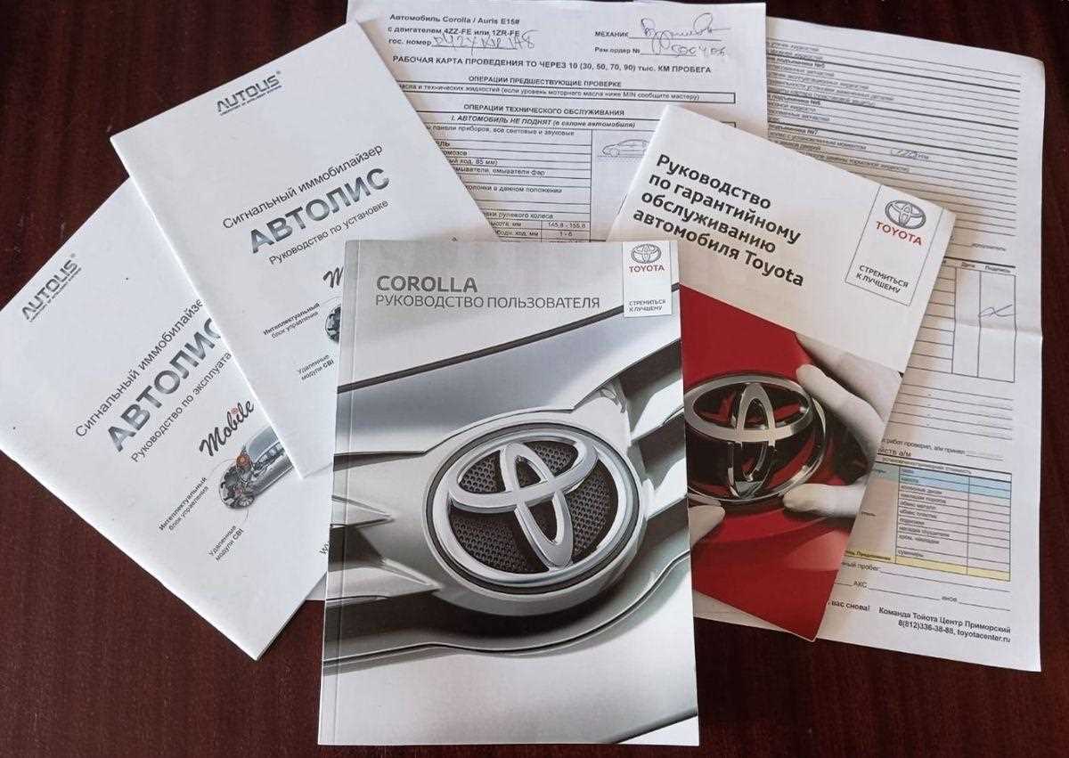 2015 toyota corolla owners manual