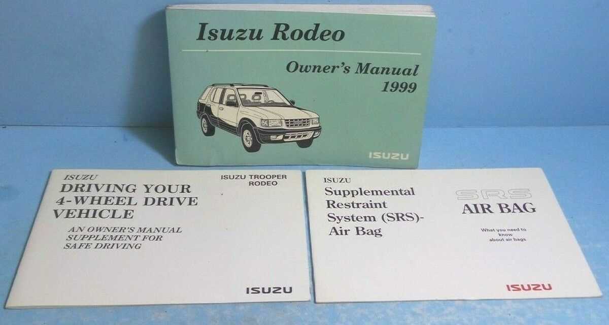 1999 isuzu trooper owners manual