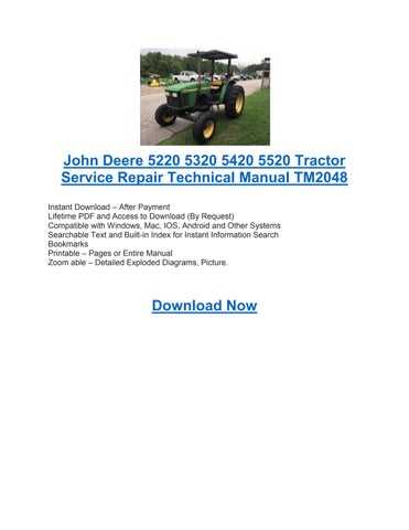 john deere 5520 owners manual