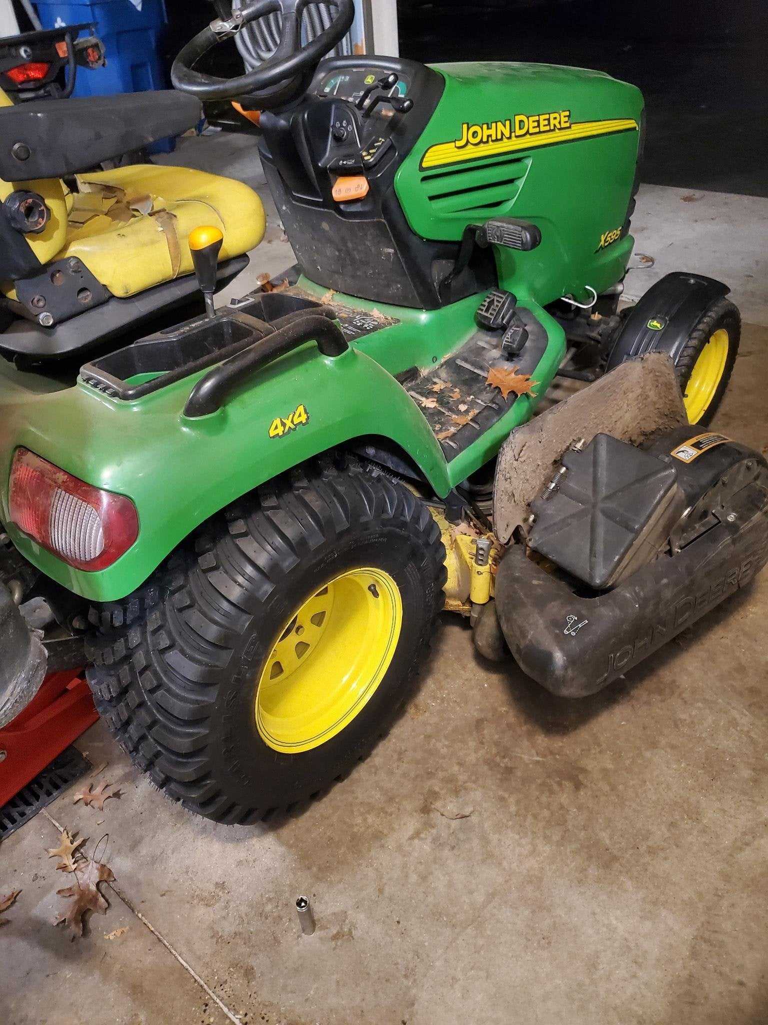 john deere x595 owners manual