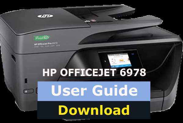 hp officejet pro 6978 owners manual
