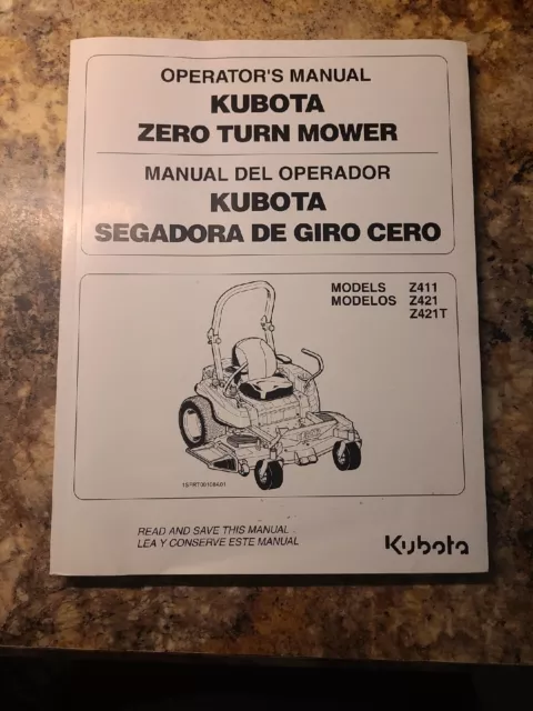 kubota zd1511 owners manual