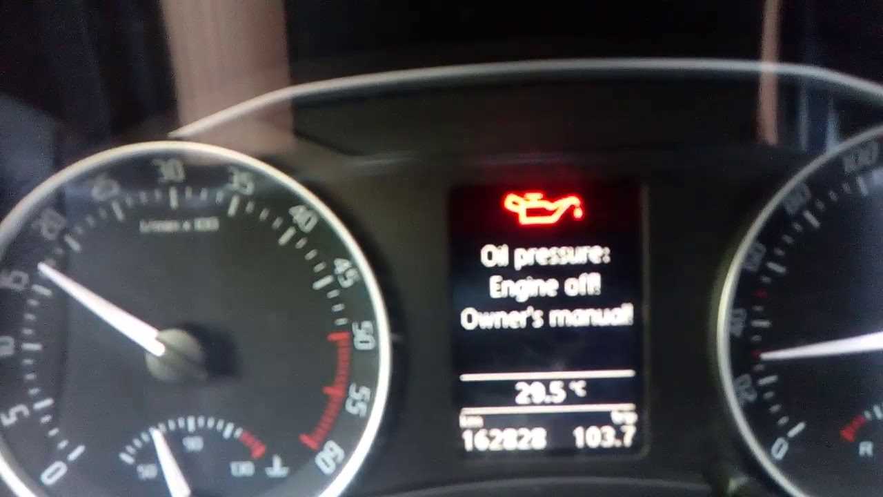 stop oil pressure engine off owners manual