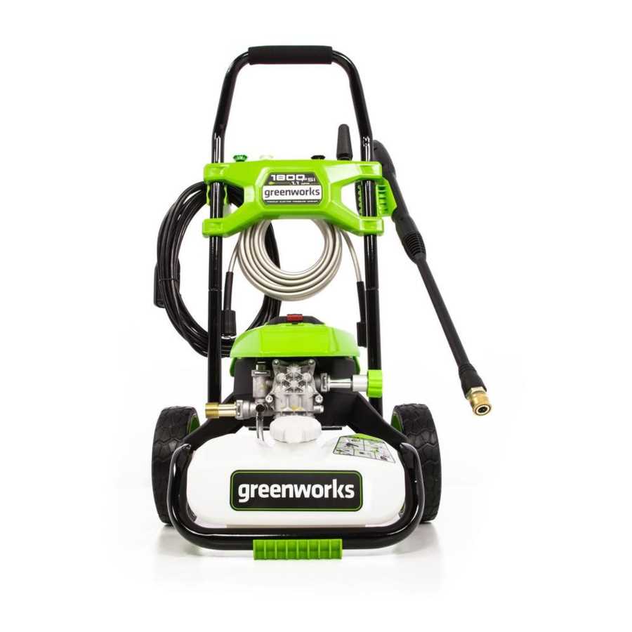 greenworks pressure washer owners manual