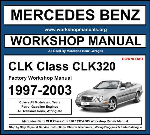 1999 mercedes clk 320 owners manual