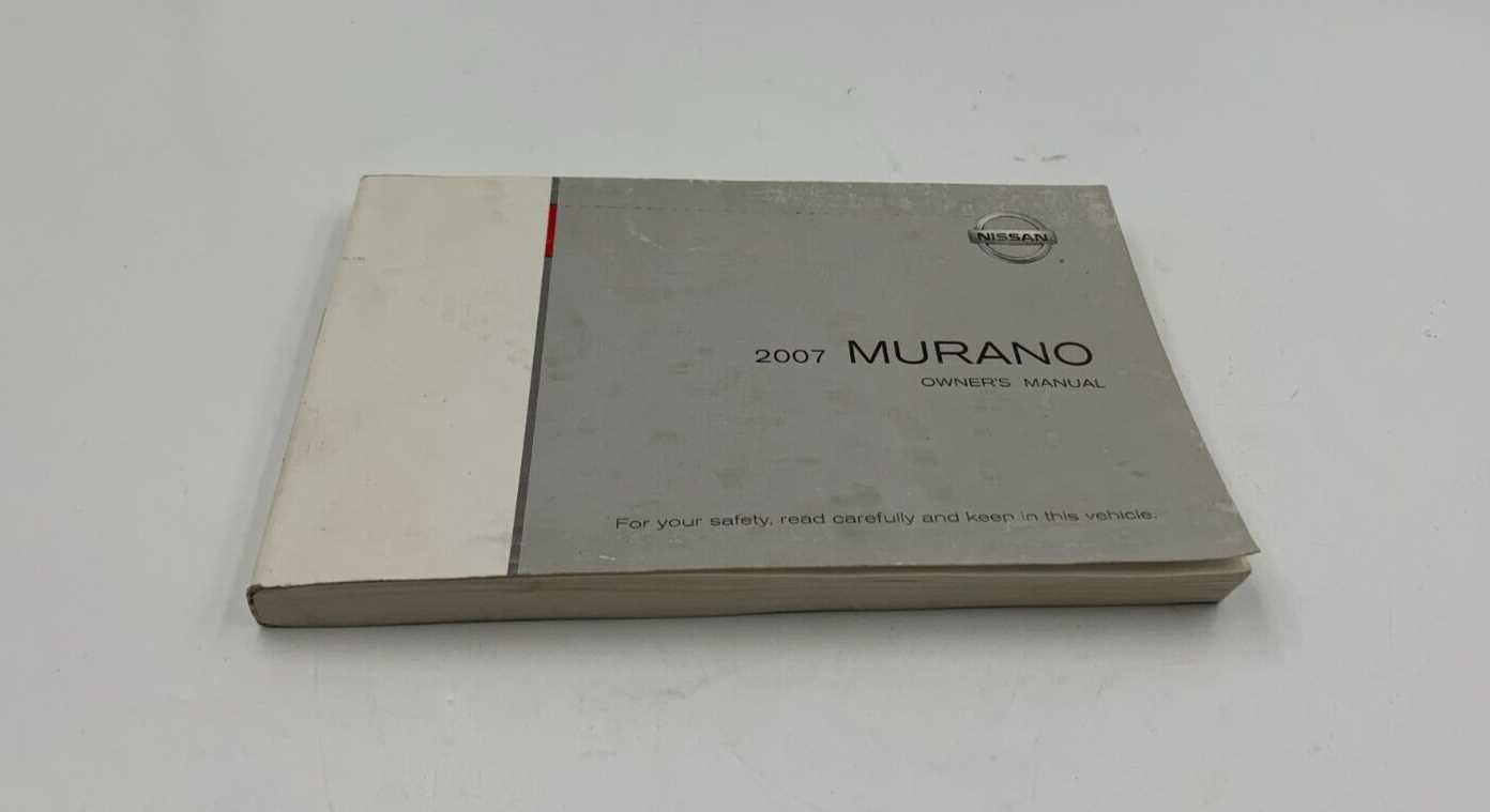 2007 murano owners manual