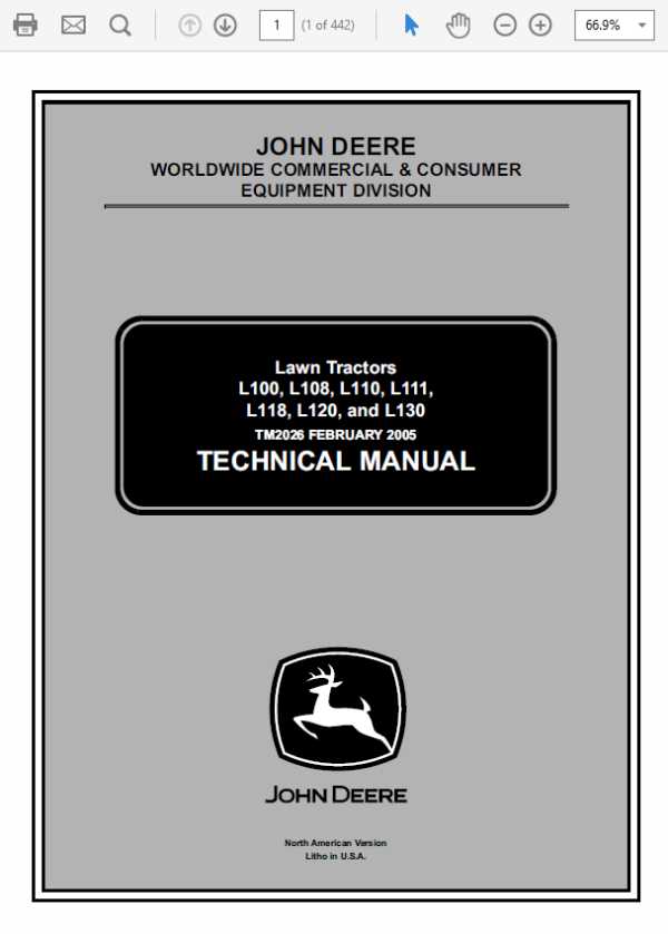 john deere l111 owners manual