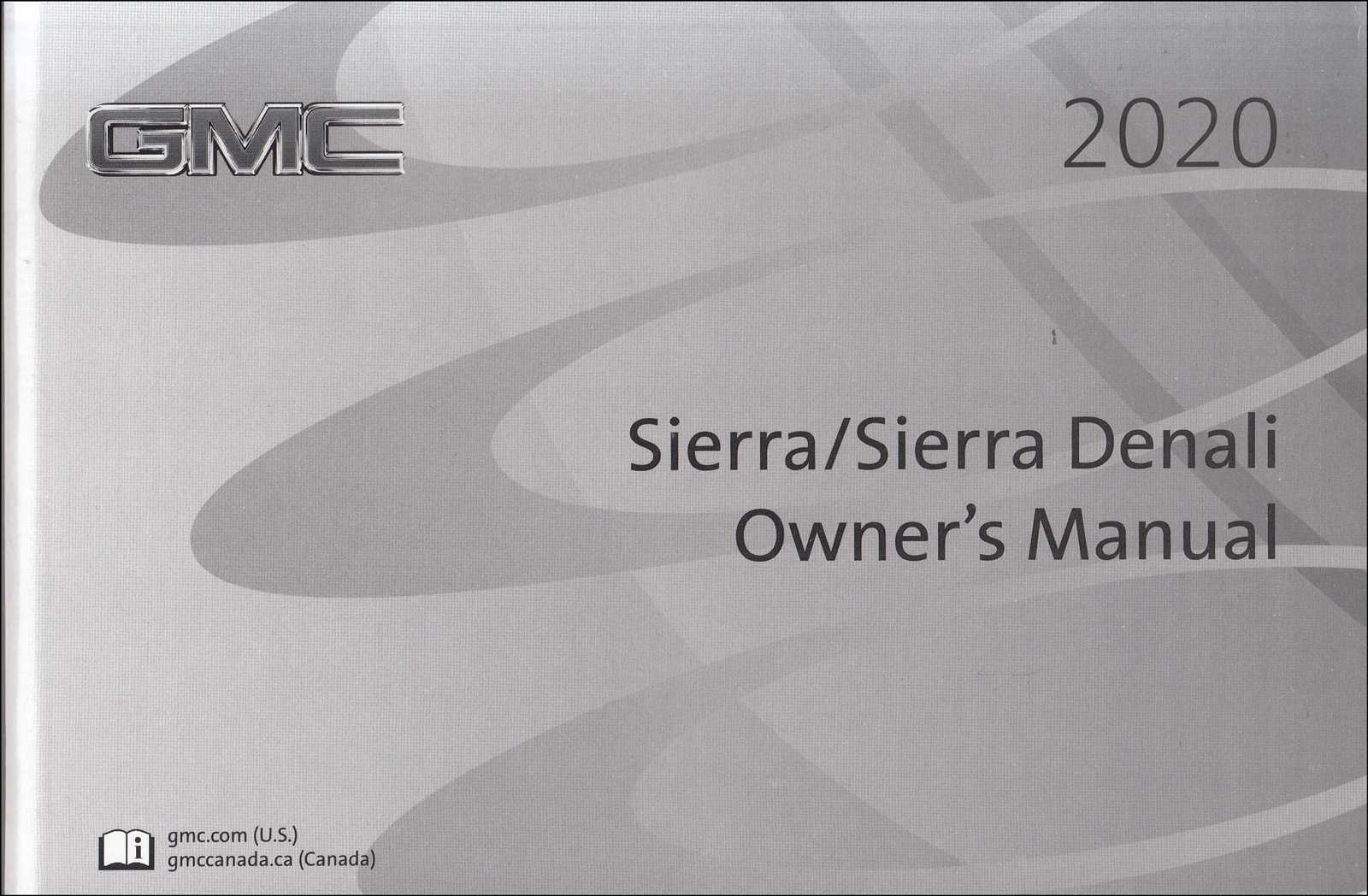 2020 gmc sierra 1500 slt owners manual