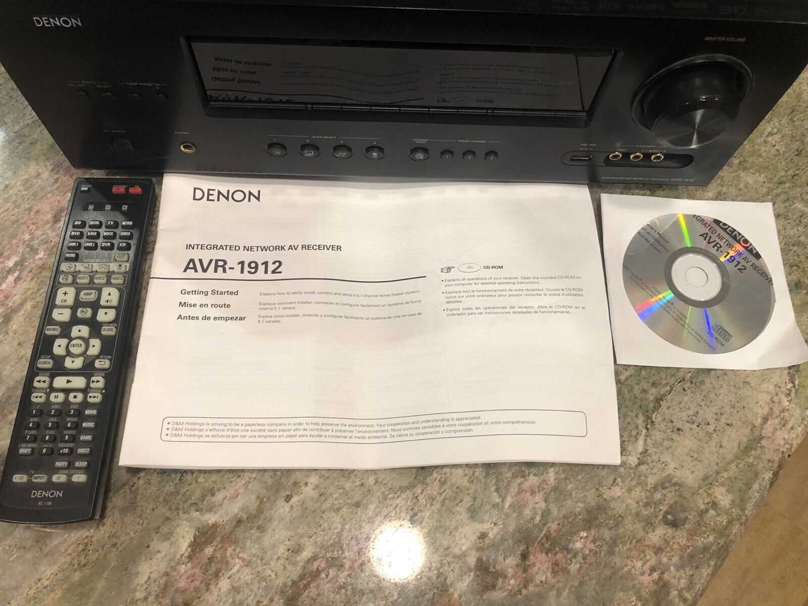 denon avr 1912 owners manual