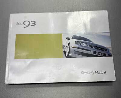 2005 saab 9 3 owners manual