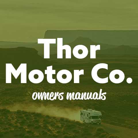 thor rv owners manual