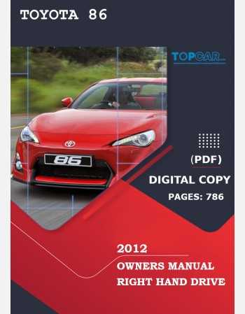 toyota 86 owners manual