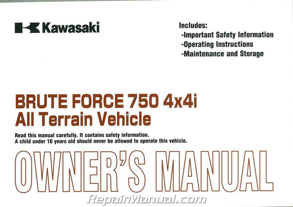 2005 kawasaki brute force 750 owners manual