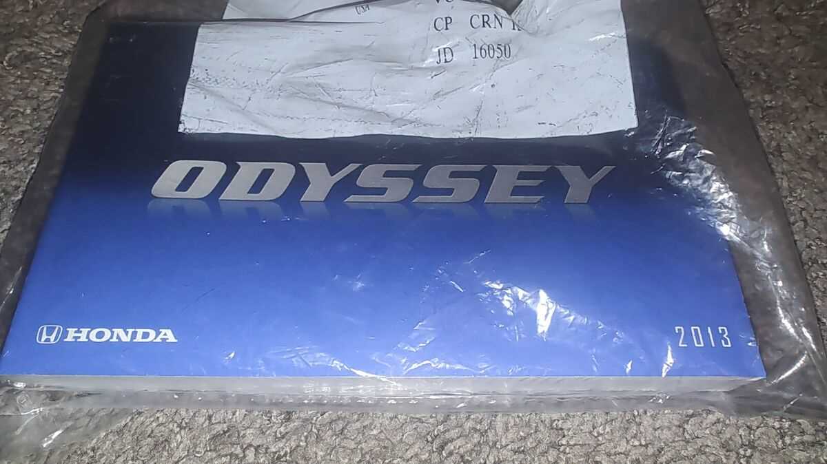 2018 honda odyssey owners manual