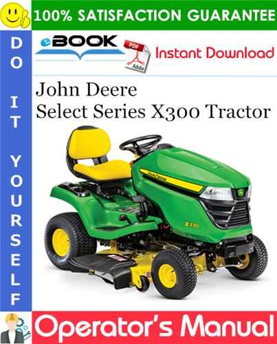 john deere x300 owners manual