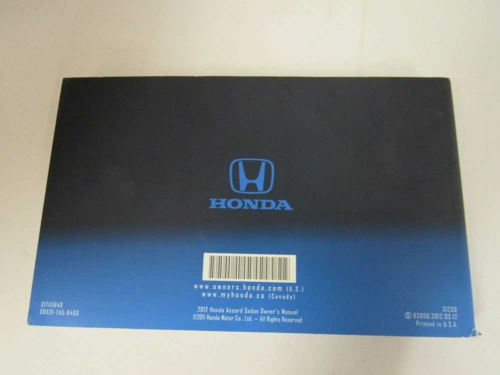 2012 honda accord sedan owners manual