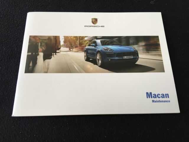 2015 porsche macan s owners manual