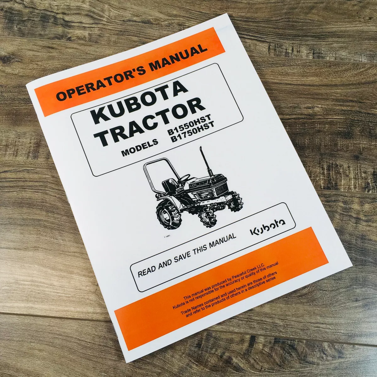 kubota tractor owners manual