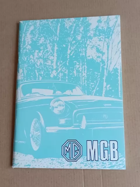 1972 mgb owners manual