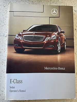 2010 mercedes e350 owners manual