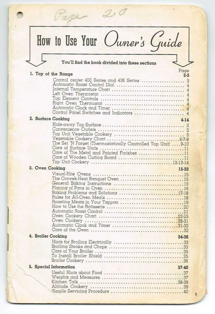 tappan oven owners manual