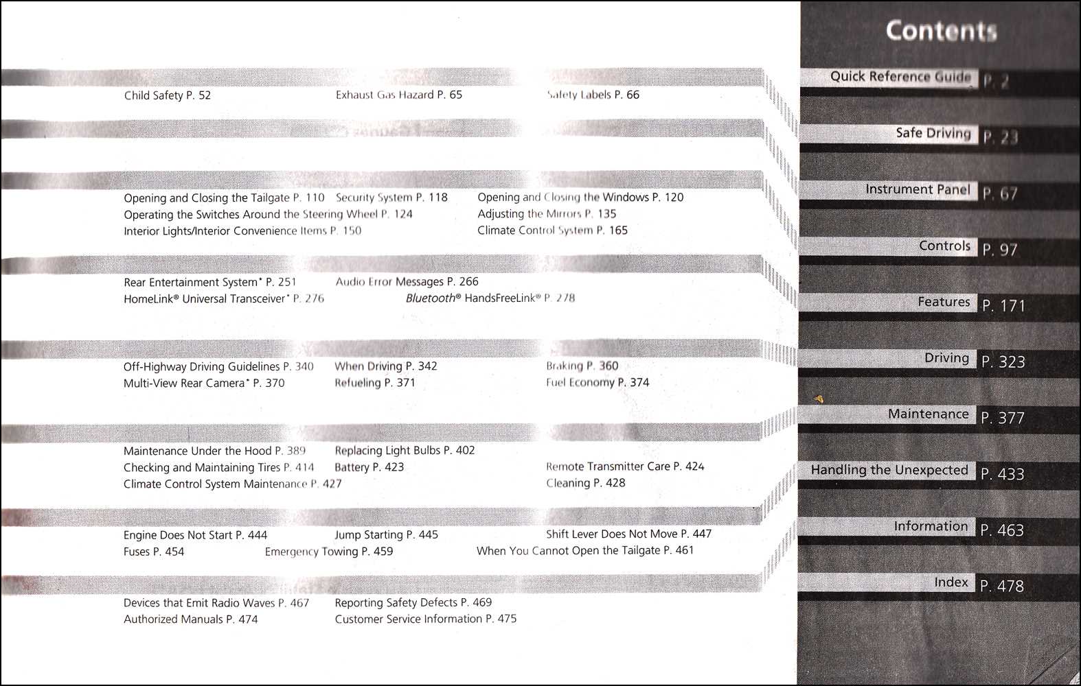 2013 honda pilot ex l owners manual