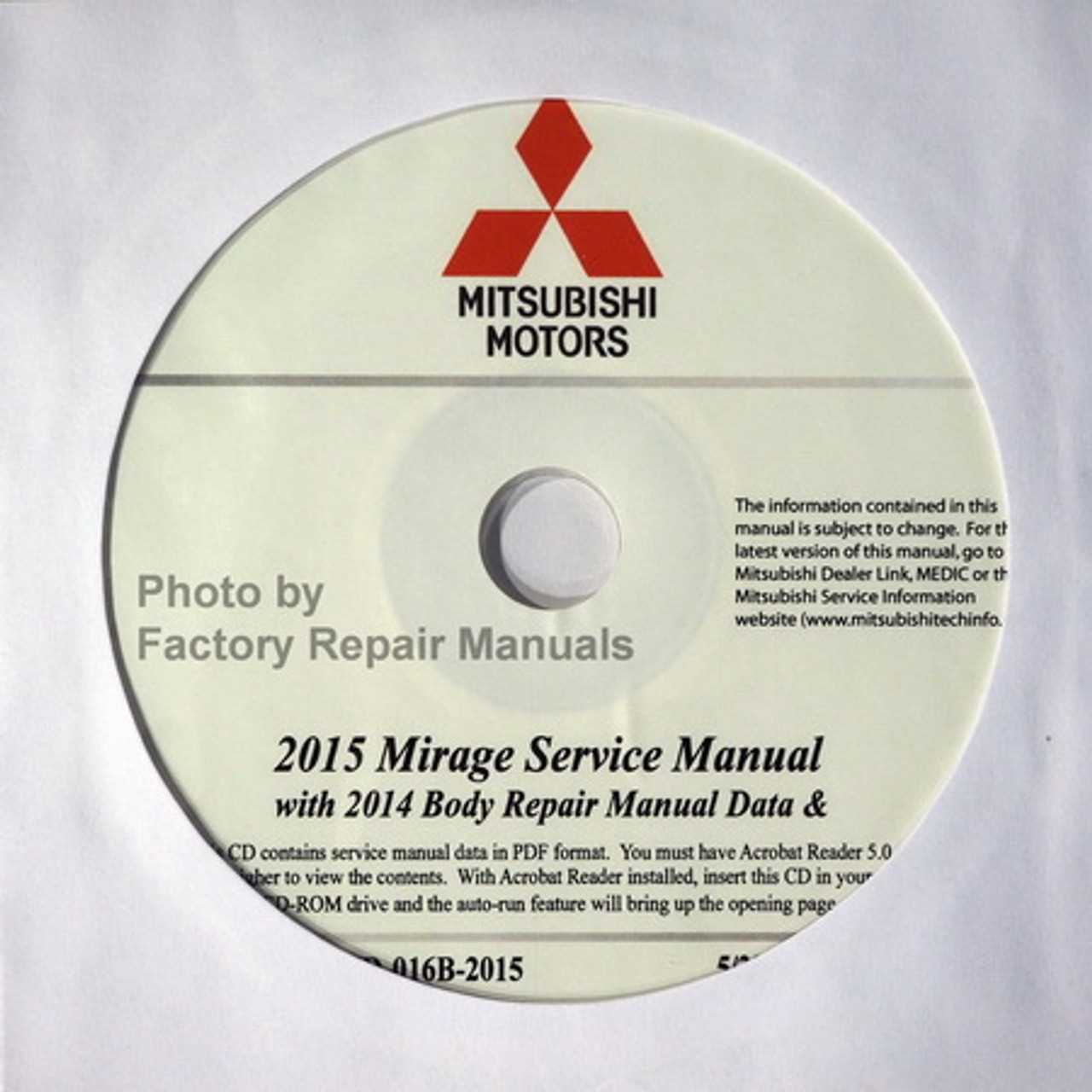 2015 mitsubishi mirage owners manual