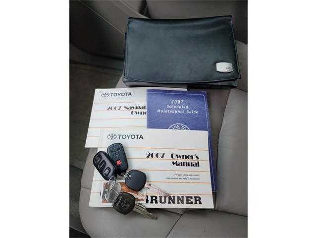 2007 toyota 4runner owners manual