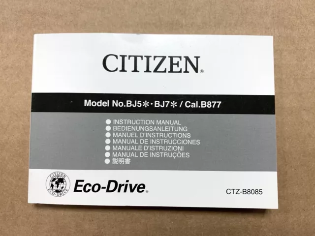 citizen eco drive owners manual
