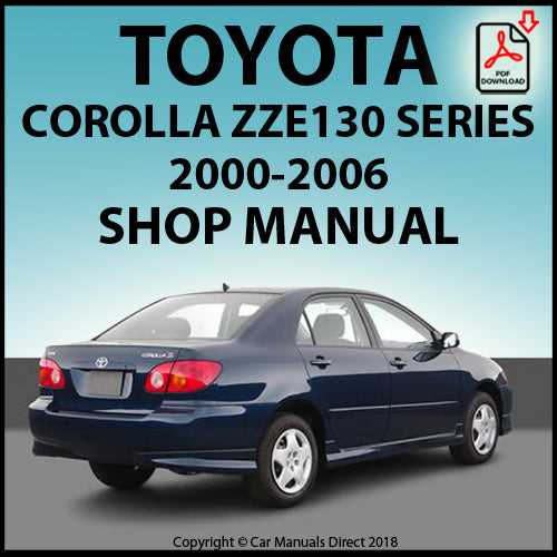 2006 toyota corolla owners manual