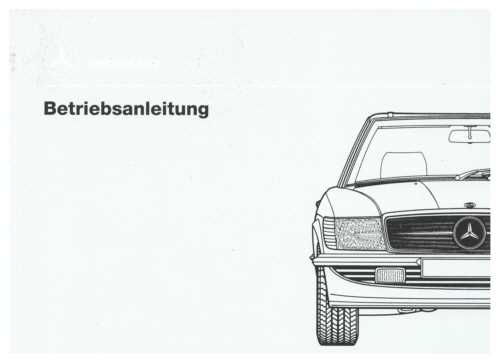 mercedes benz sl500 owners manual