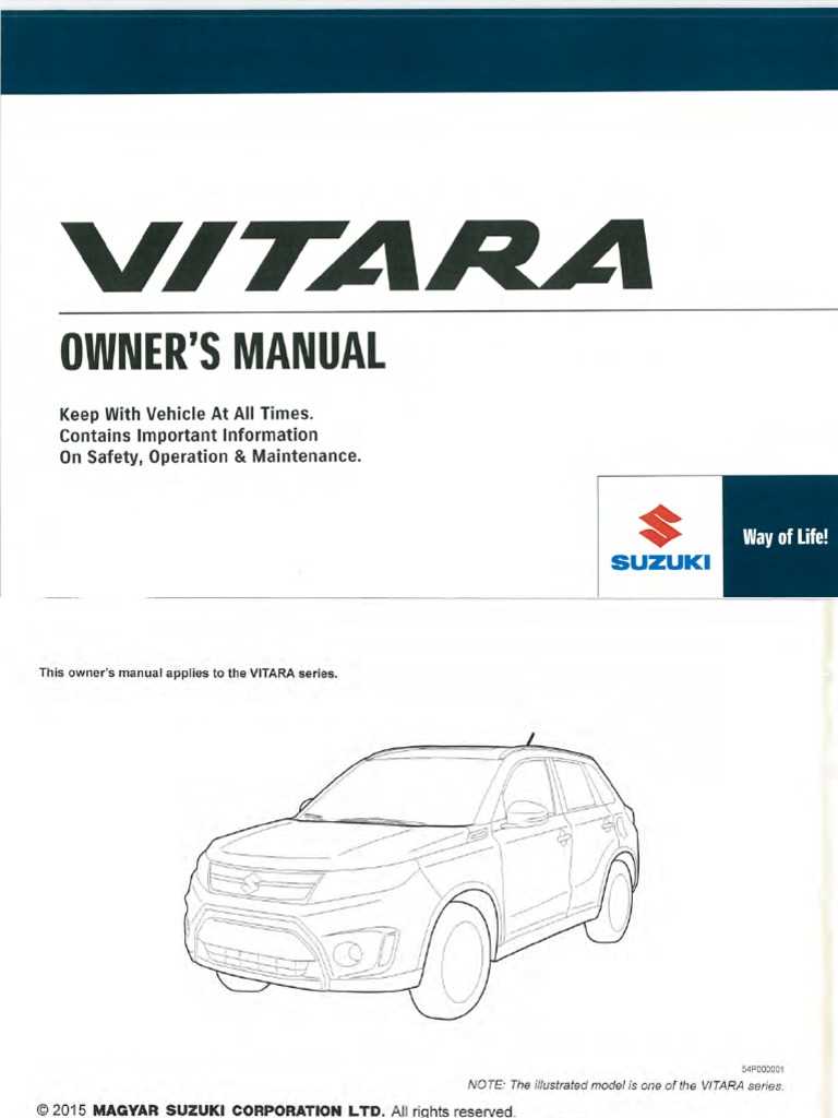 suzuki vitara owners manual