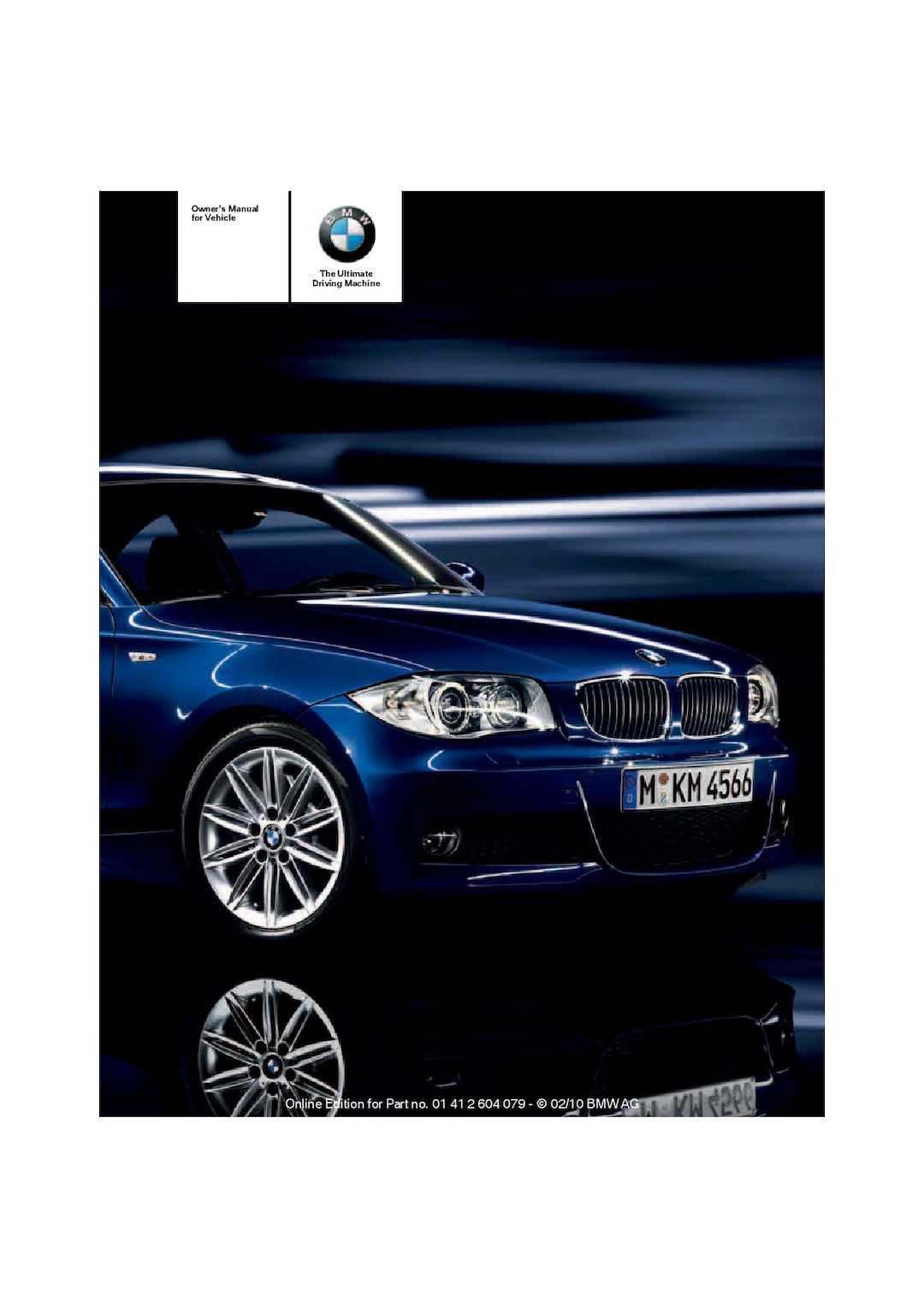 2013 bmw 128i owners manual