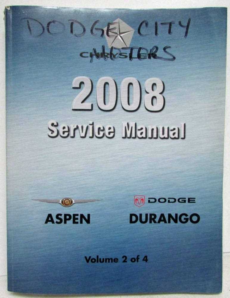 2008 chrysler aspen owners manual