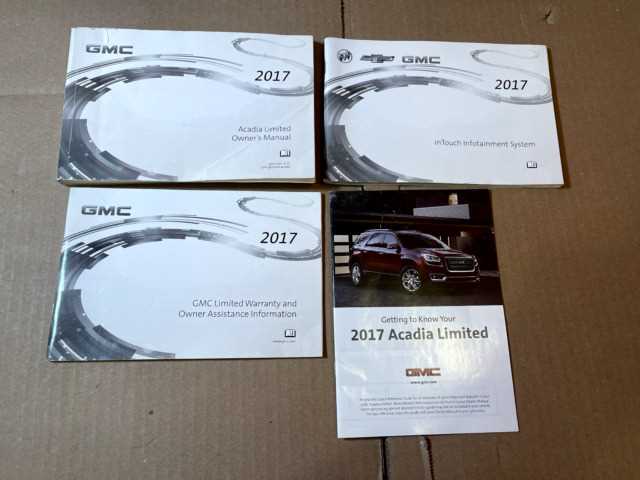 2017 gmc acadia owners manual