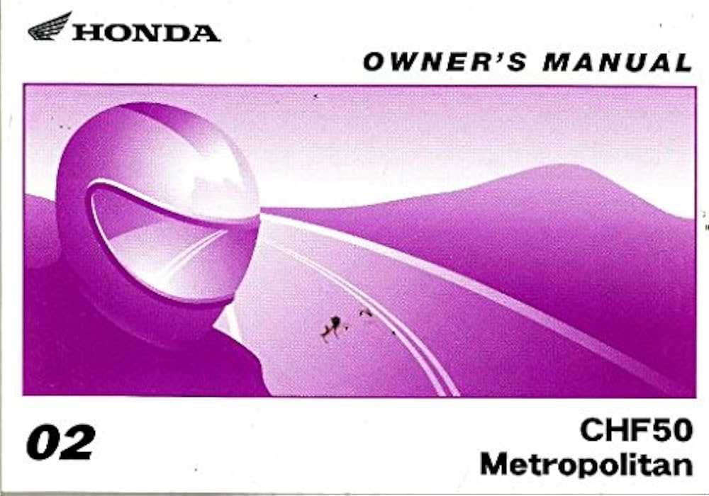 2002 honda metropolitan owners manual