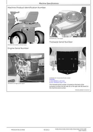 john deere e110 owners manual