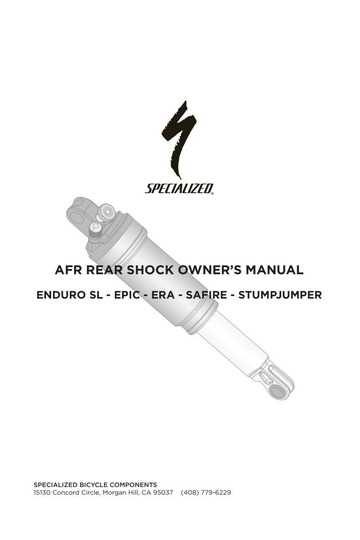 specialized bicycle owners manual