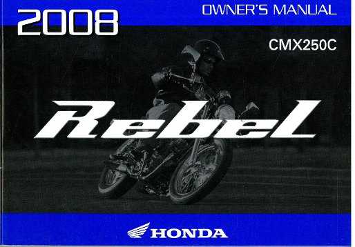 honda rebel cmx 250 owners manual