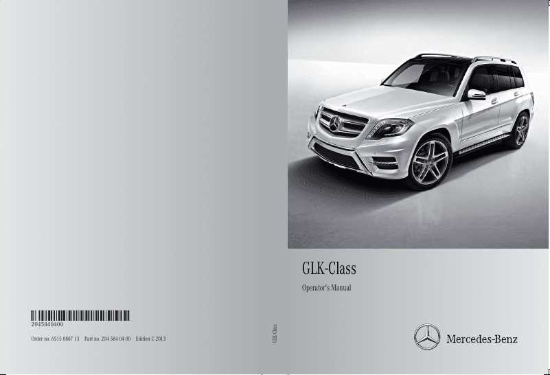 2011 mercedes benz glk 350 owners manual