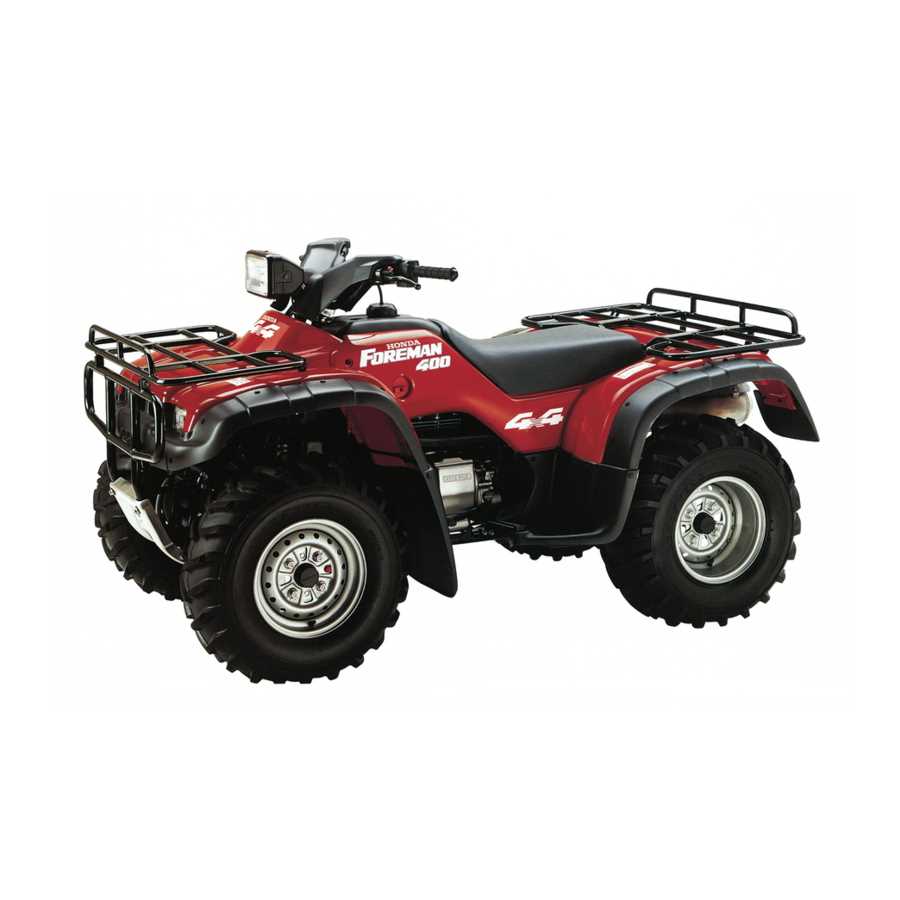 honda 400ex owners manual