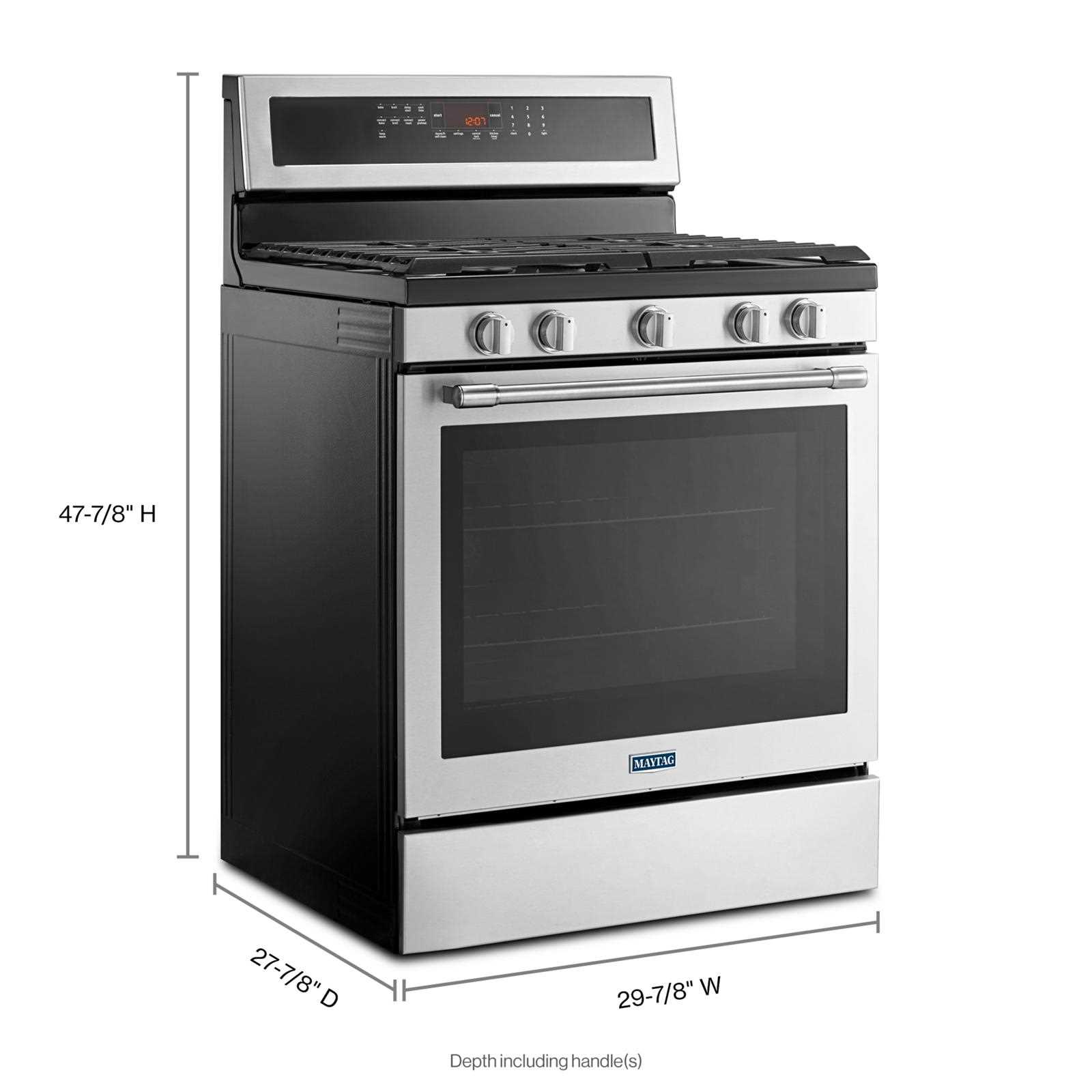 maytag gas range owners manual