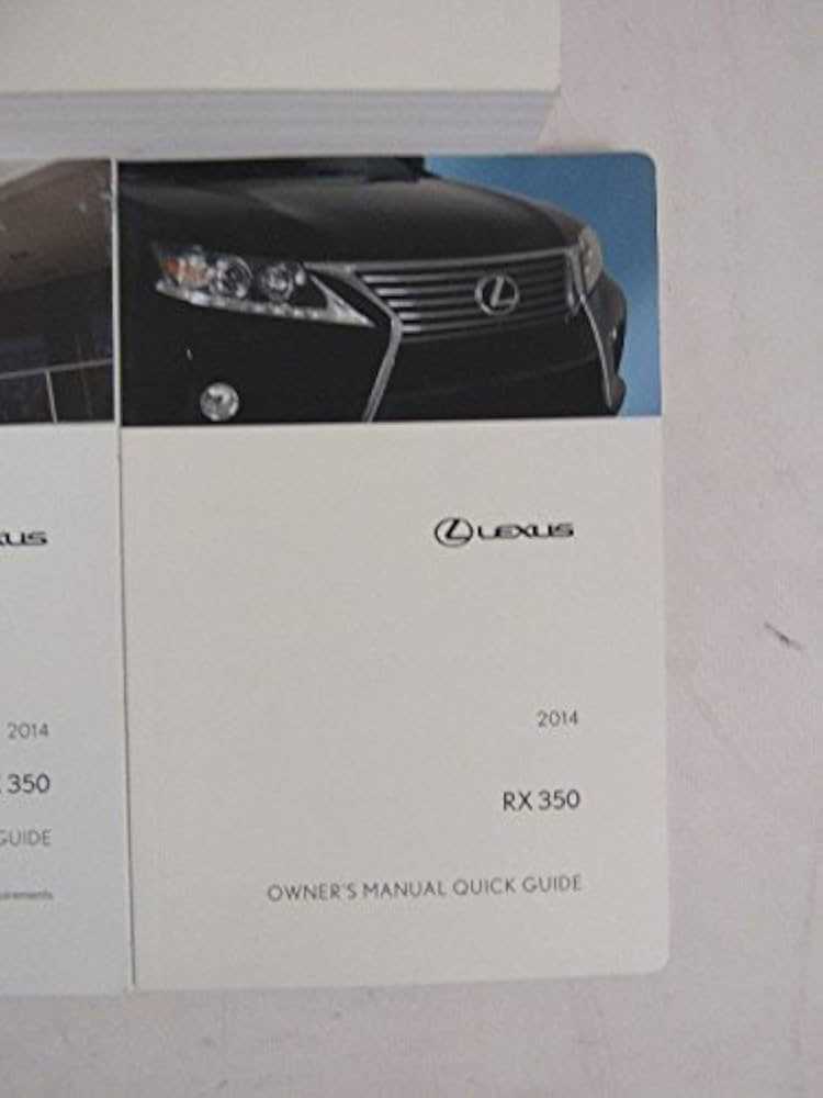 2014 lexus rx 350 owners manual