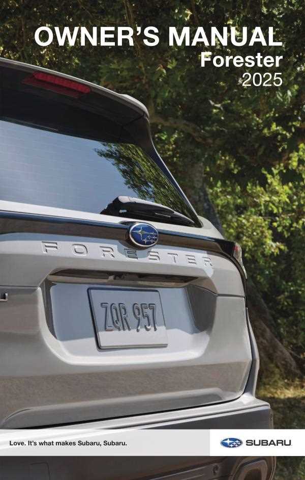 2021 subaru forester owners manual