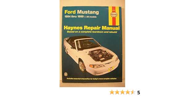 1999 mustang owners manual