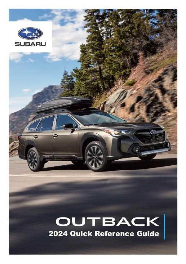 2024 subaru outback owners manual