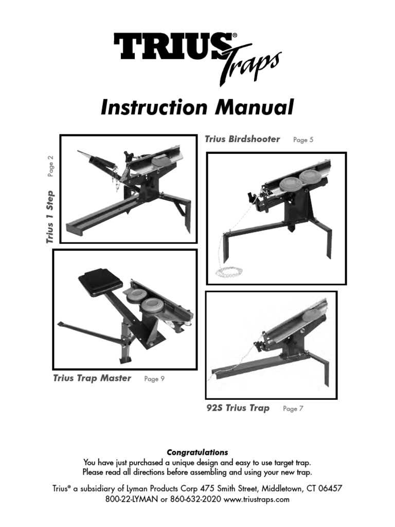 do all traps owners manual